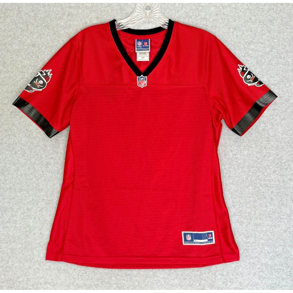 New NFL Pro Line Tampa Bay Buccaneers Blank Team Jersey Womens Small Red NWT